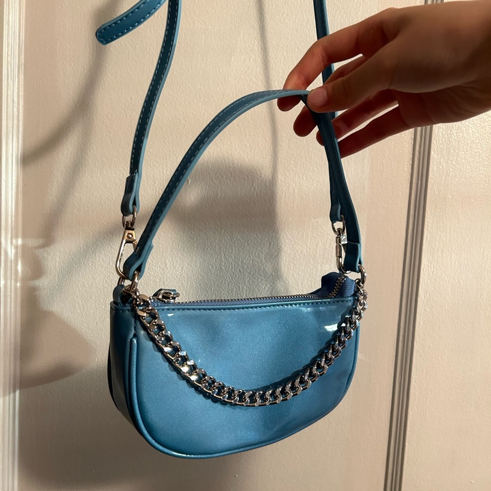 Baby Baguette Blue Crossbody Bag from Urban Outfitters